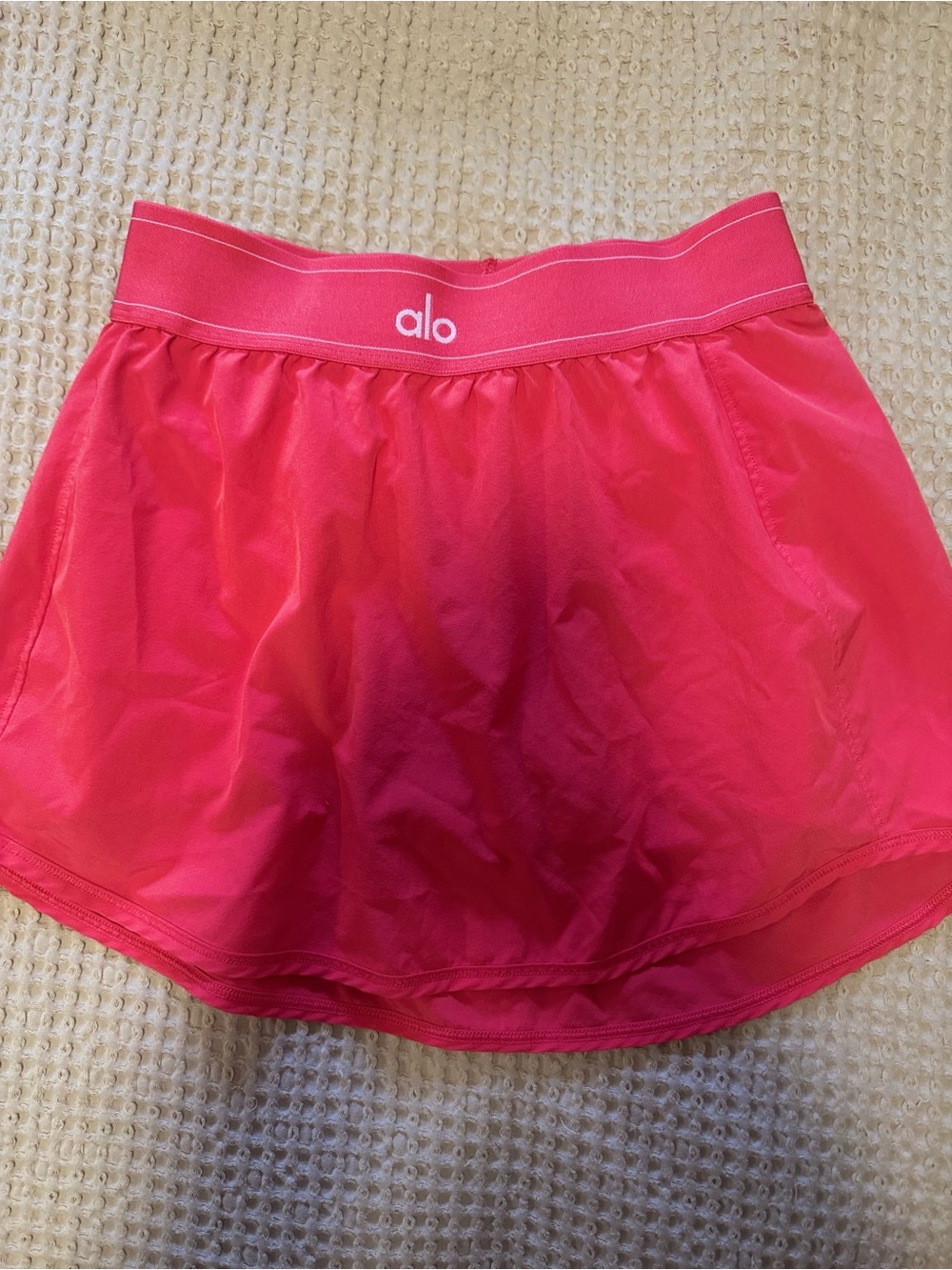 Alo Yoga Red Tennis Skort With Built In Shorts Size s